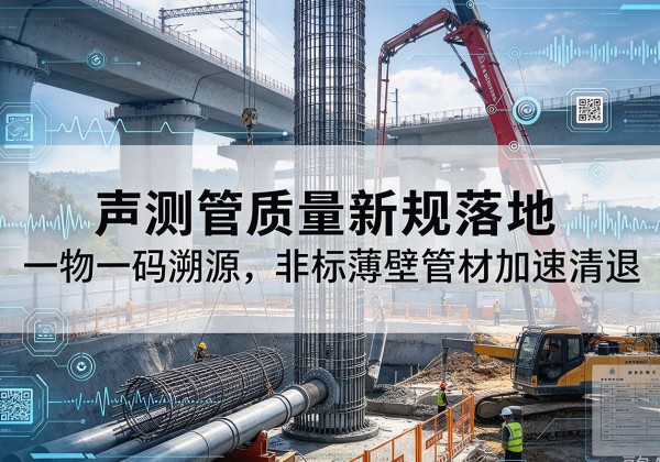 珙县声测管质量新规落地，一物一码溯源，非标薄壁管材加速清退