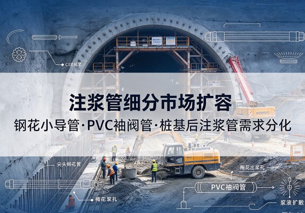 珙县注浆管细分市场扩容，隧道钢花小导管、PVC 袖阀管、桩基后注浆管需求分化